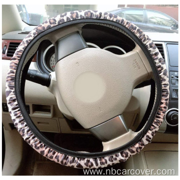 Cheap Sewing Leopard Retro Car Steering Wheel Cover